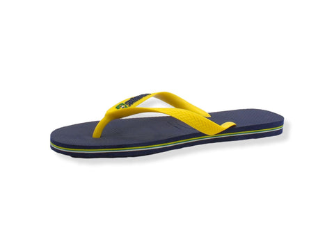 HAVAIANAS H Brasil Logo Infradito Uomo Marine Yellow 4110850 - Sandrini Calzature e Abbigliamento