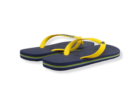 HAVAIANAS H Brasil Logo Infradito Uomo Marine Yellow 4110850 - Sandrini Calzature e Abbigliamento
