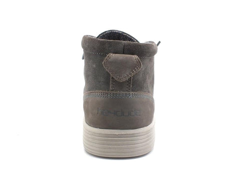 HAY DUDE Jo Suede Stringata Lacci Shadow Grey 112373245 - Sandrini Calzature e Abbigliamento