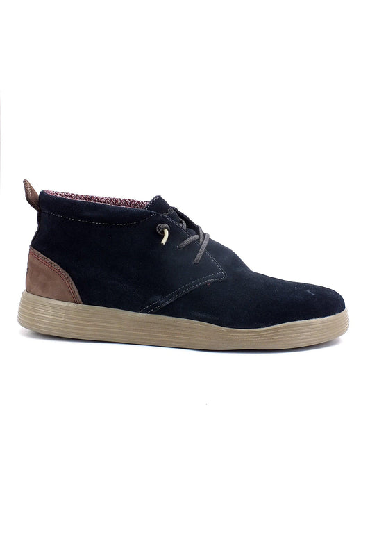 HEY DUDE Jo Suede Sneaker Clark Uomo Ocean Blue 112372680 - Sandrini Calzature e Abbigliamento