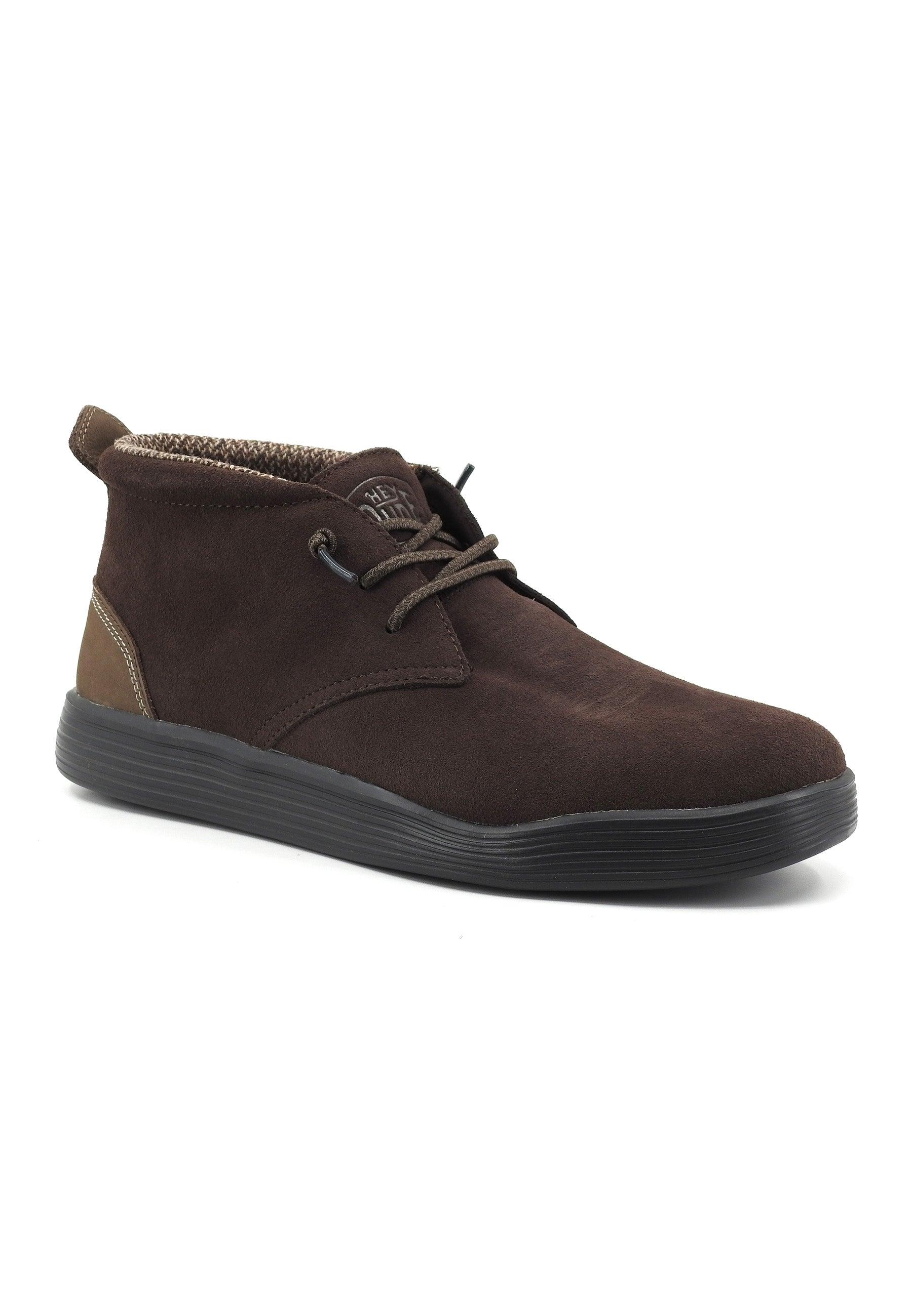 HEY DUDE Jo Suede Stivaletto Uomo Java Marrone 40605-213 - Sandrini Calzature e Abbigliamento