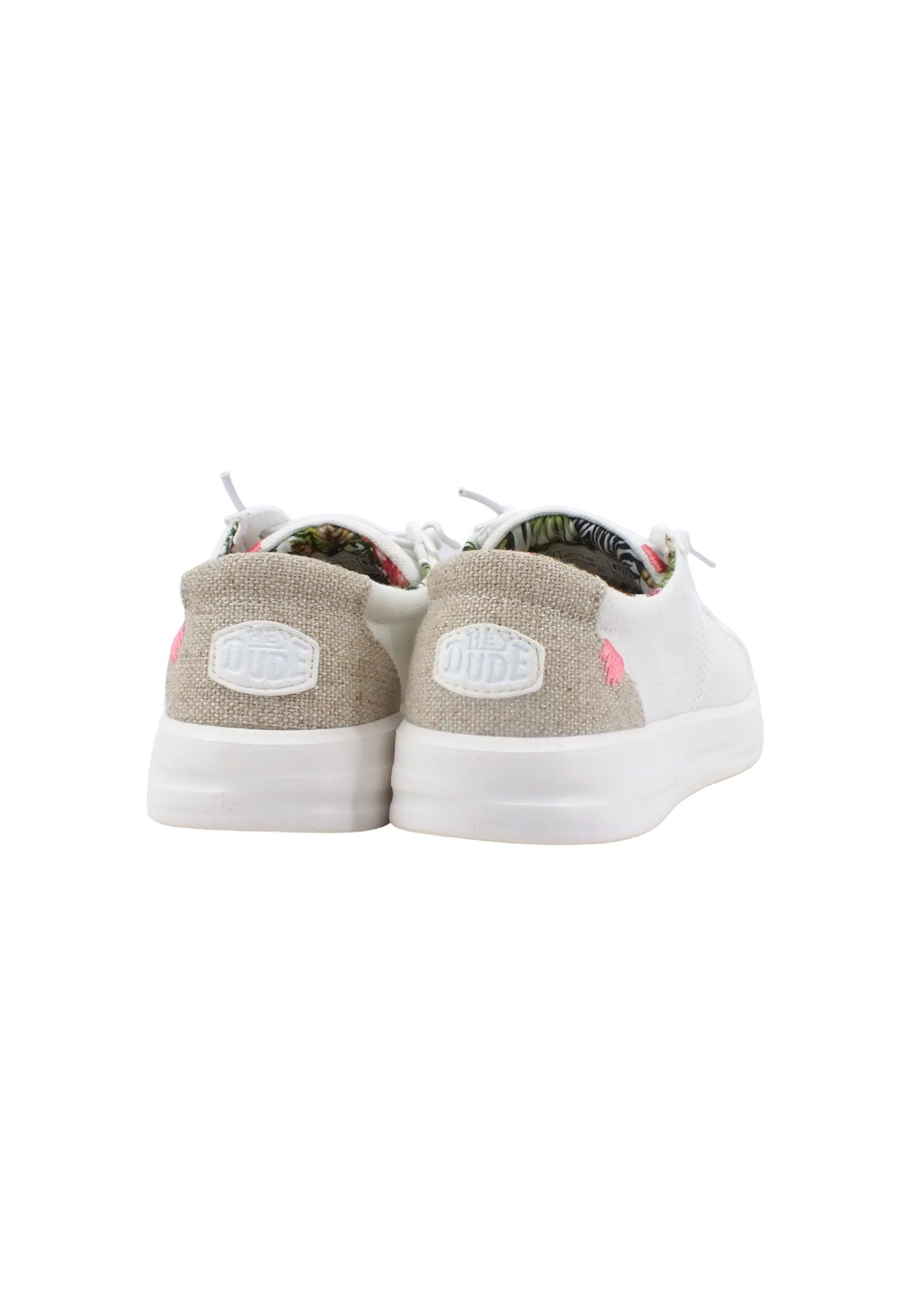 HEY DUDE Karina Sneaker Donna Coconut White 40154-1JZ - Sandrini Calzature e Abbigliamento