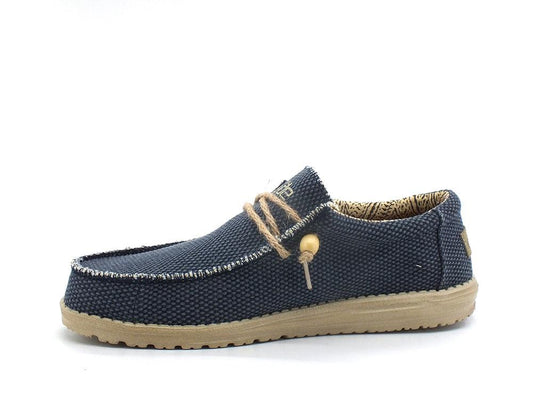 HEY DUDE Wally Braided Scarpa Vela Corda Blue Night 110622673 - Sandrini Calzature e Abbigliamento