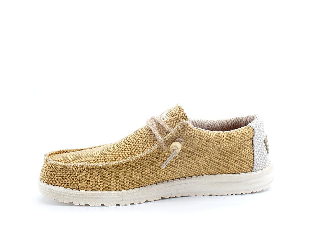 HEY DUDE Wally Braided Scarpa Vela Corda Giallo Ocra Beige 110623158 - Sandrini Calzature e Abbigliamento