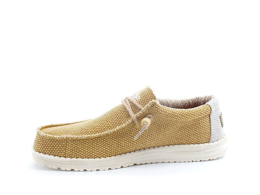 HEY DUDE Wally Braided Scarpa Vela Corda Giallo Ocra Beige 110623158 - Sandrini Calzature e Abbigliamento