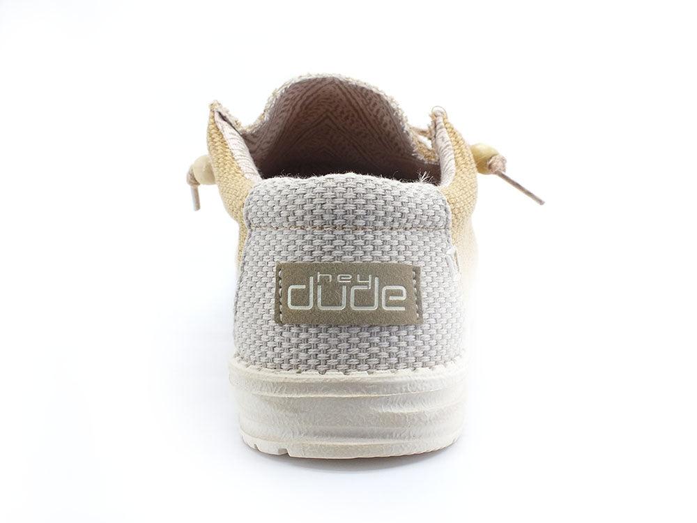 HEY DUDE Wally Braided Scarpa Vela Corda Giallo Ocra Beige 110623158 - Sandrini Calzature e Abbigliamento