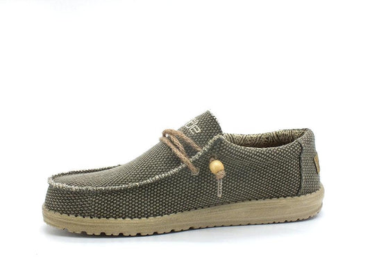 HEY DUDE Wally Braided Scarpa Vela Corda Green Army 110628005 - Sandrini Calzature e Abbigliamento