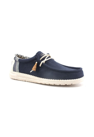 HEY DUDE Wally Break Stitch Sneaker Vela Uomo Navy 40015-410 - Sandrini Calzature e Abbigliamento
