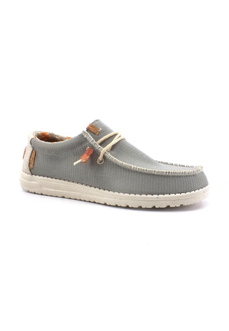 HEY DUDE Wally Knit Sneaker Vela Uomo Cobblestone 40007-2V3 - Sandrini Calzature e Abbigliamento