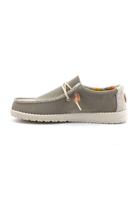 HEY DUDE Wally Knit Sneaker Vela Uomo Desert Brown 40007-2Z4 - Sandrini Calzature e Abbigliamento