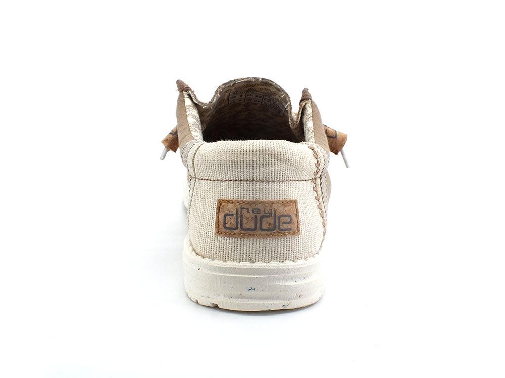 HEY DUDE Wally Linen Scarpa Vela Corda Natural Clay Marrone 110793298 - Sandrini Calzature e Abbigliamento