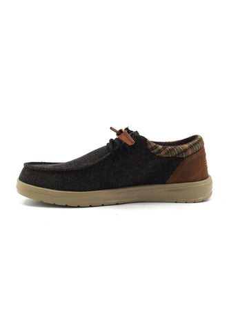 HEY DUDE Wally Sneaker Vela Uomo Brown 40174-255 - Sandrini Calzature e Abbigliamento