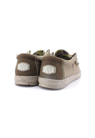 HEY DUDE Wally Sox Sneaker Vela Uomo Camel 40020-266 - Sandrini Calzature e Abbigliamento