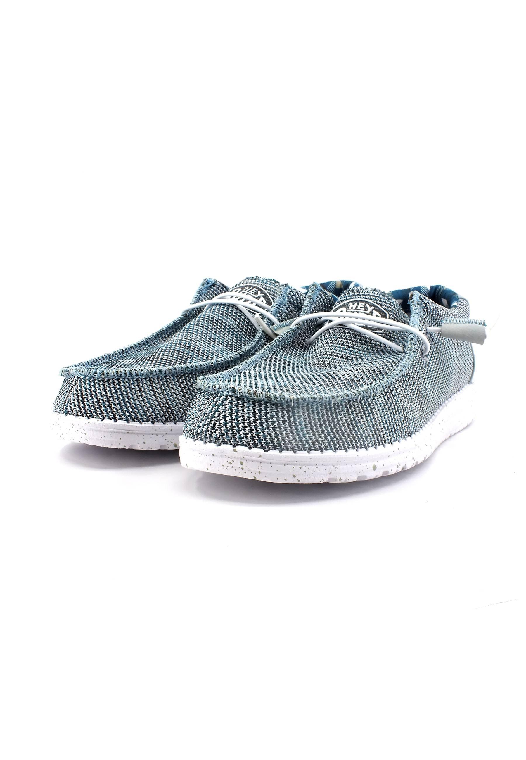 HEY DUDE Wally Sox Sneaker Vela Uomo Ice Grey 40019-1HN - Sandrini Calzature e Abbigliamento