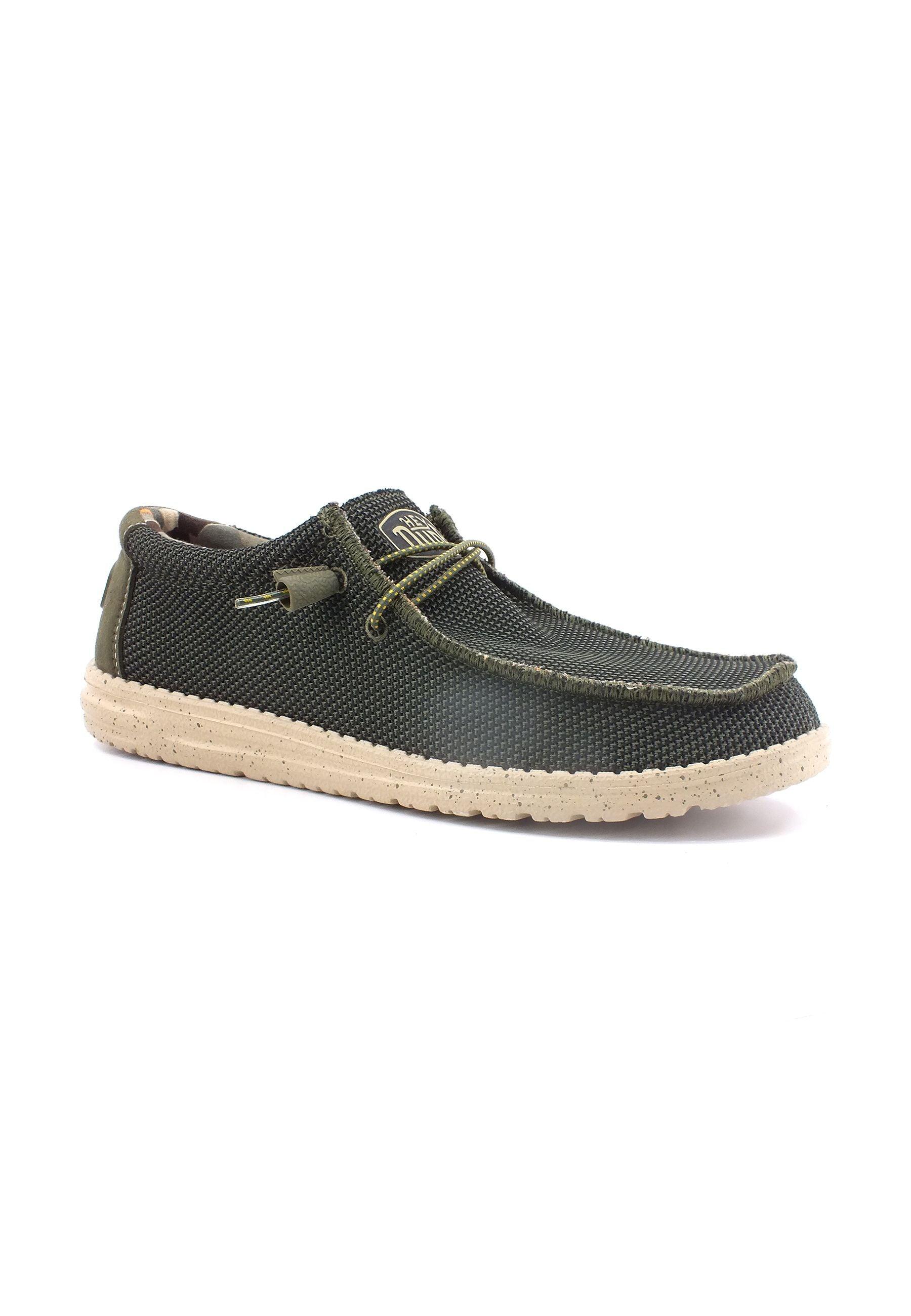 HEY DUDE Wally Sox Stitch Sneaker Vela Uomo Pine 40161-3VK - Sandrini Calzature e Abbigliamento