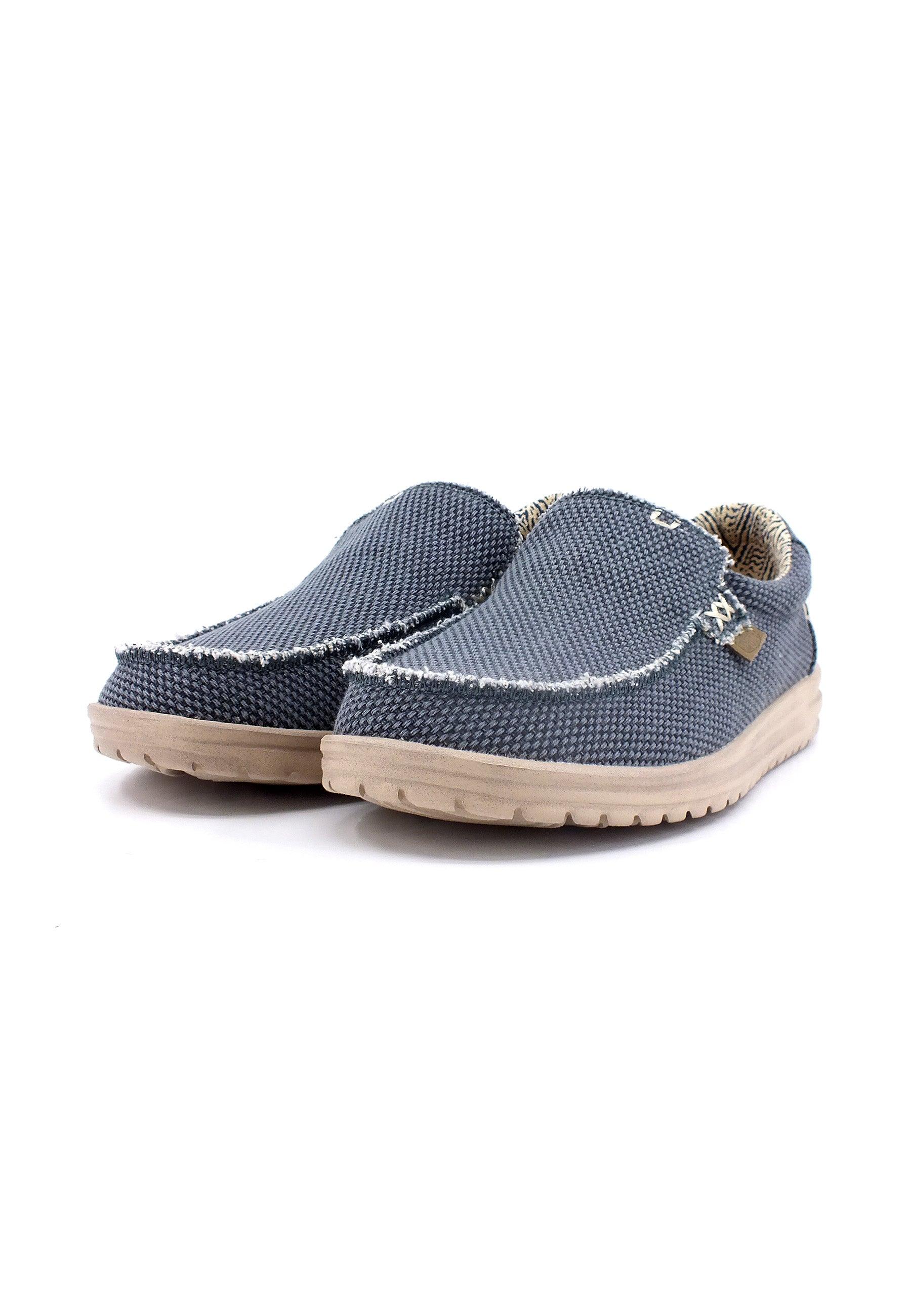 HEY DUDE Wally Stretch Mocassino Uomo Deep Blue 40124-4NL - Sandrini Calzature e Abbigliamento