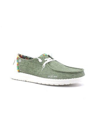 HEY DUDE Wendy Boho Sneaker Vela Donna Olive 40054-337 - Sandrini Calzature e Abbigliamento
