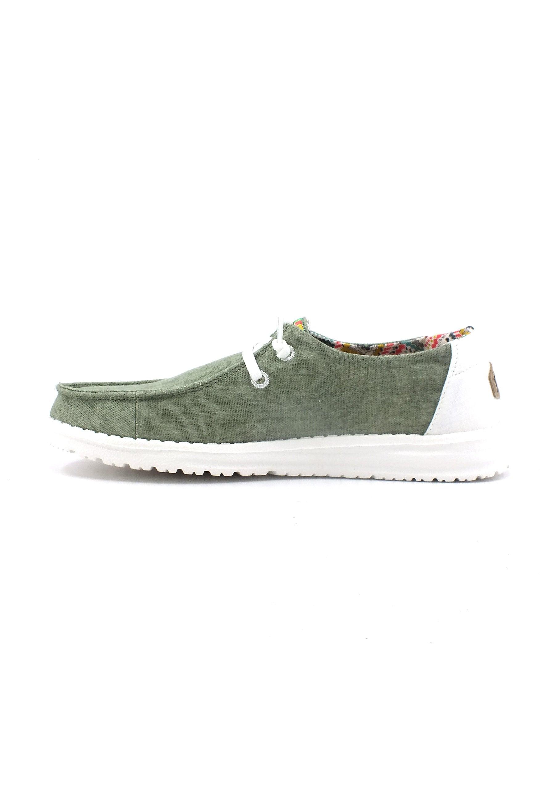 HEY DUDE Wendy Boho Sneaker Vela Donna Olive 40054-337 - Sandrini Calzature e Abbigliamento