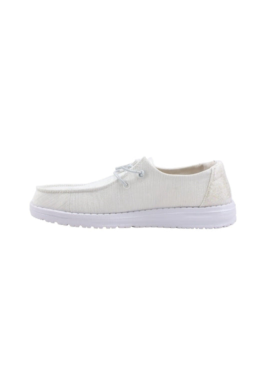 HEY DUDE Wendy Glitter Sneaker Vela Cloud Dust 40079-1JJ - Sandrini Calzature e Abbigliamento