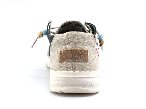 HEY DUDE Wendy Natural Scarpa Vela Lacci Carbon Grigio 122154301 - Sandrini Calzature e Abbigliamento