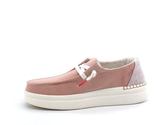 HEY DUDE Wendy Rise Scarpa Vela Lacci Chambray Rose Rosa 121945031 - Sandrini Calzature e Abbigliamento