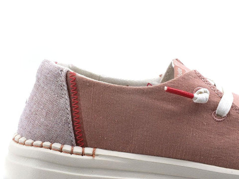 HEY DUDE Wendy Rise Scarpa Vela Lacci Chambray Rose Rosa 121945031 - Sandrini Calzature e Abbigliamento