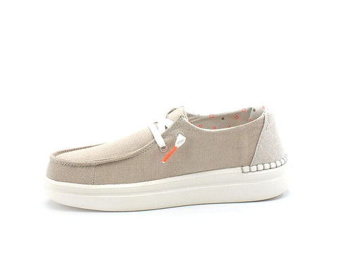 HEY DUDE Wendy Rise Sneaker Scarpa Vela Chambray Sandshell 121940407 - Sandrini Calzature e Abbigliamento