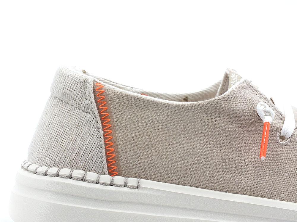 HEY DUDE Wendy Rise Sneaker Scarpa Vela Chambray Sandshell 121940407 - Sandrini Calzature e Abbigliamento