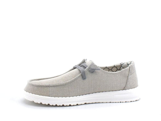 HEY DUDE Wendy Scarpa Vela Glitter Sparkling Pearl Grey 121413312 - Sandrini Calzature e Abbigliamento