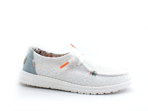 HEY DUDE Wendy Scarpa Vela Pizzo White 121410164 - Sandrini Calzature e Abbigliamento
