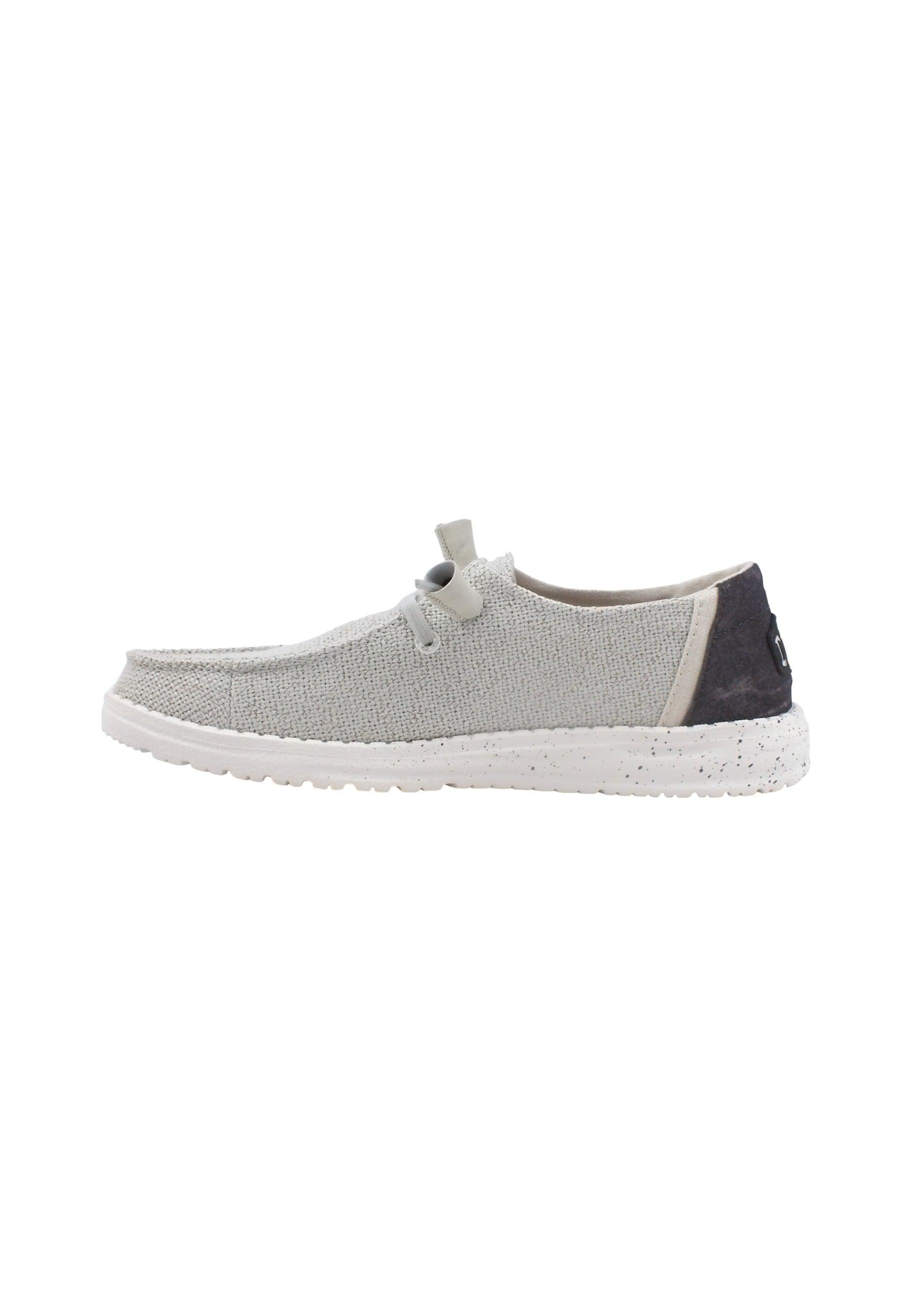 HEY DUDE Wendy Woven Sneaker Velo Donna Light Grey 40098-007 - Sandrini Calzature e Abbigliamento