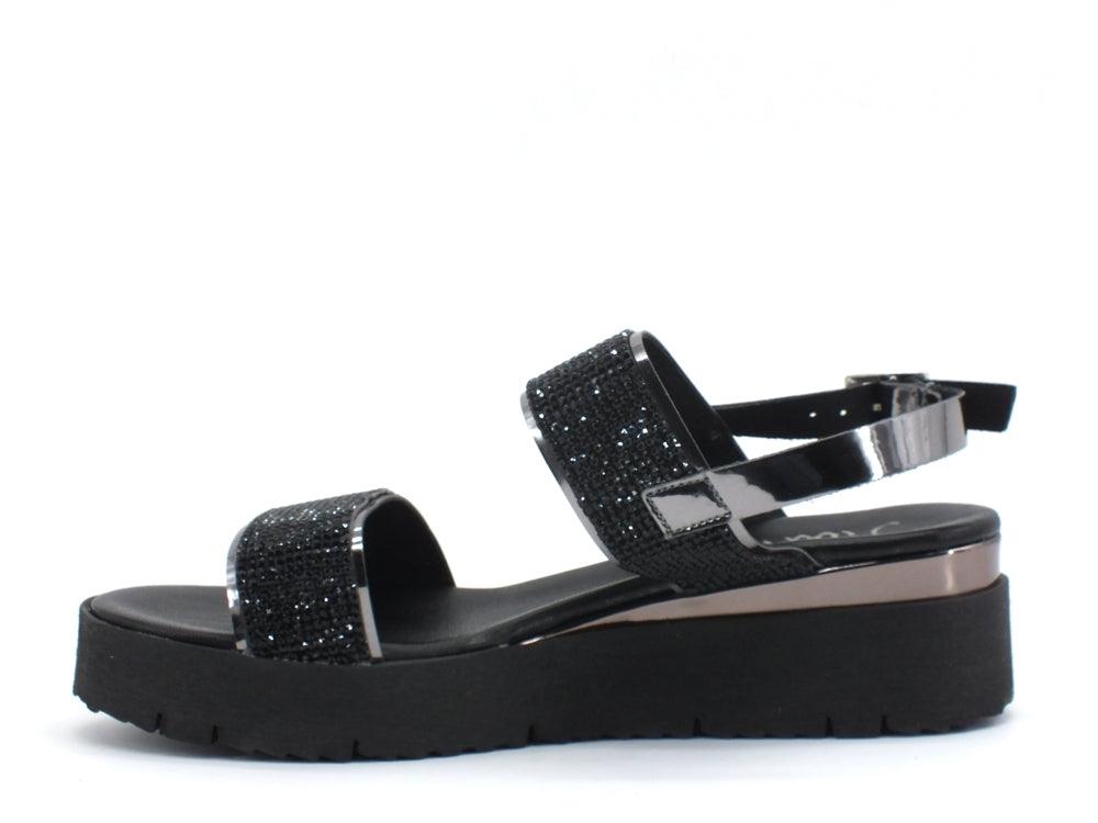 JIUDIT Sandalo Nero 76152 - Sandrini Calzature e Abbigliamento