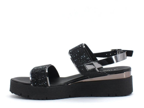 JIUDIT Sandalo Nero 76152 - Sandrini Calzature e Abbigliamento