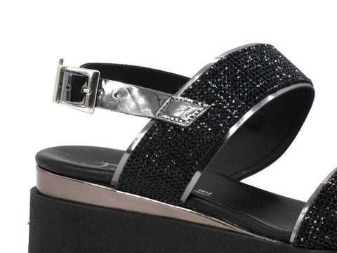 JIUDIT Sandalo Nero 76152 - Sandrini Calzature e Abbigliamento