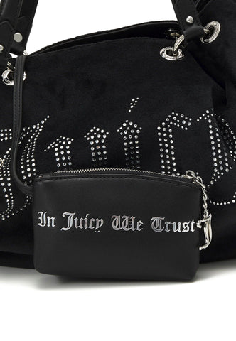 JUICY COUTURE Twing Strass Borsa Double Handle Black BIJTG5396 - Sandrini Calzature e Abbigliamento