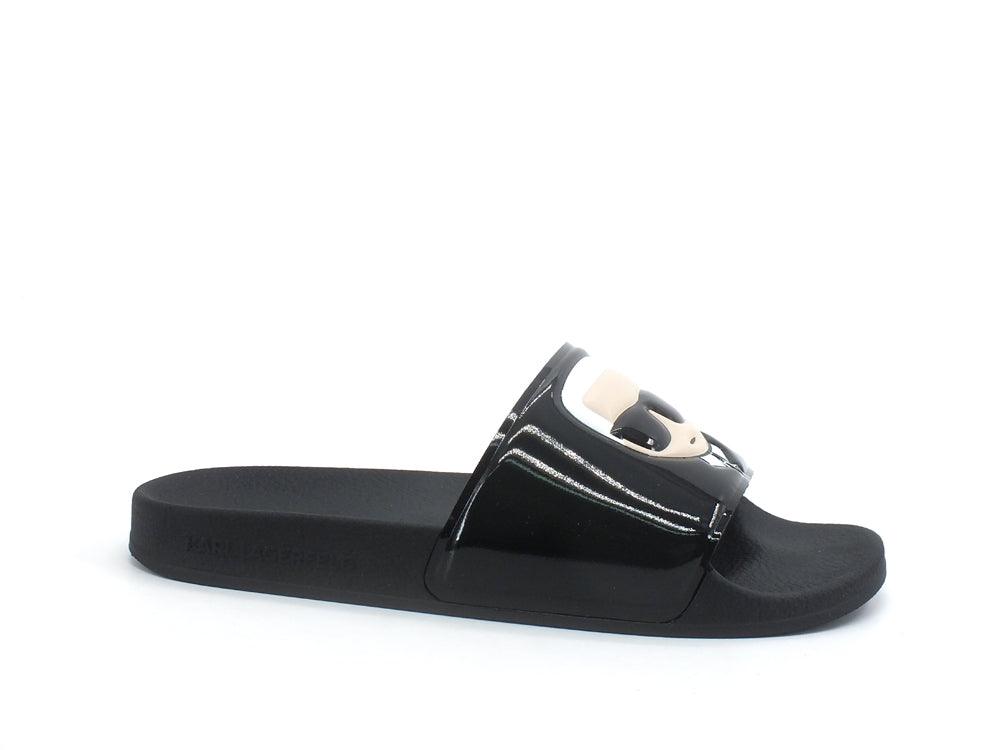 KALR LAGERFELD Kondo Shine Ikonic Slide Ciabatta - Sandrini Calzature e Abbigliamento
