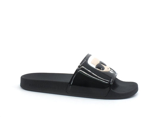 KALR LAGERFELD Kondo Shine Ikonic Slide Ciabatta - Sandrini Calzature e Abbigliamento