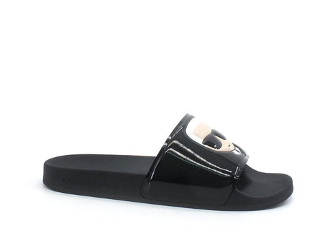 KALR LAGERFELD Kondo Shine Ikonic Slide Ciabatta - Sandrini Calzature e Abbigliamento