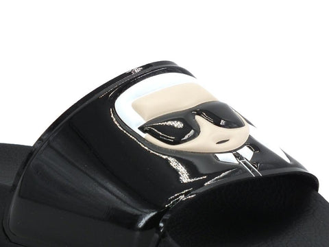 KALR LAGERFELD Kondo Shine Ikonic Slide Ciabatta - Sandrini Calzature e Abbigliamento
