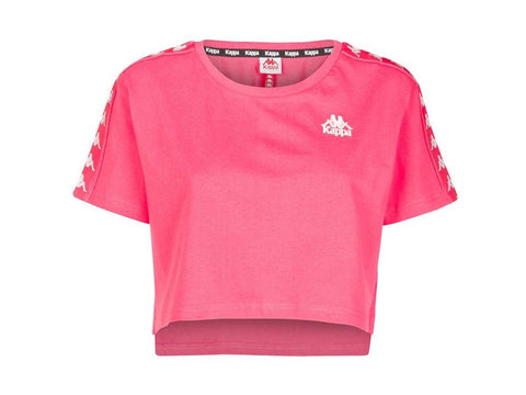 KAPPA 222 Banda Apua T-Shirt Donna Red Fragola White 303WGQ0 - Sandrini Calzature e Abbigliamento