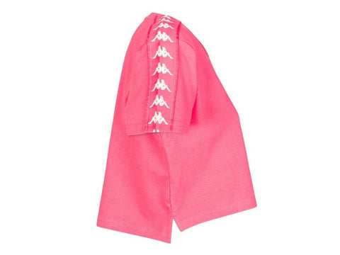 KAPPA 222 Banda Apua T-Shirt Donna Red Fragola White 303WGQ0 - Sandrini Calzature e Abbigliamento