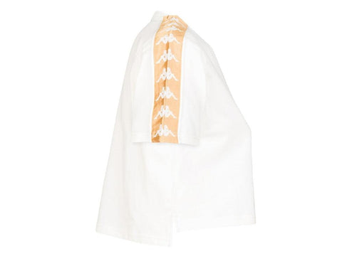 KAPPA 222 Banda Apua T-Shirt Donna White Antique Bronze 303WGQ0 - Sandrini Calzature e Abbigliamento