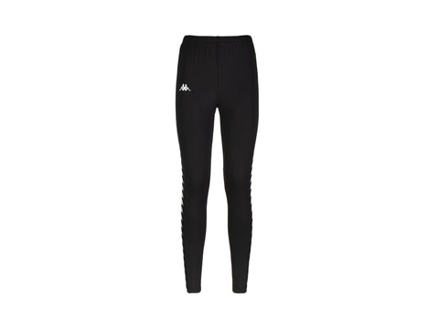 KAPPA 222 Banda Atui Pantaloni Leggings Black White 303WCI0A15 - Sandrini Calzature e Abbigliamento