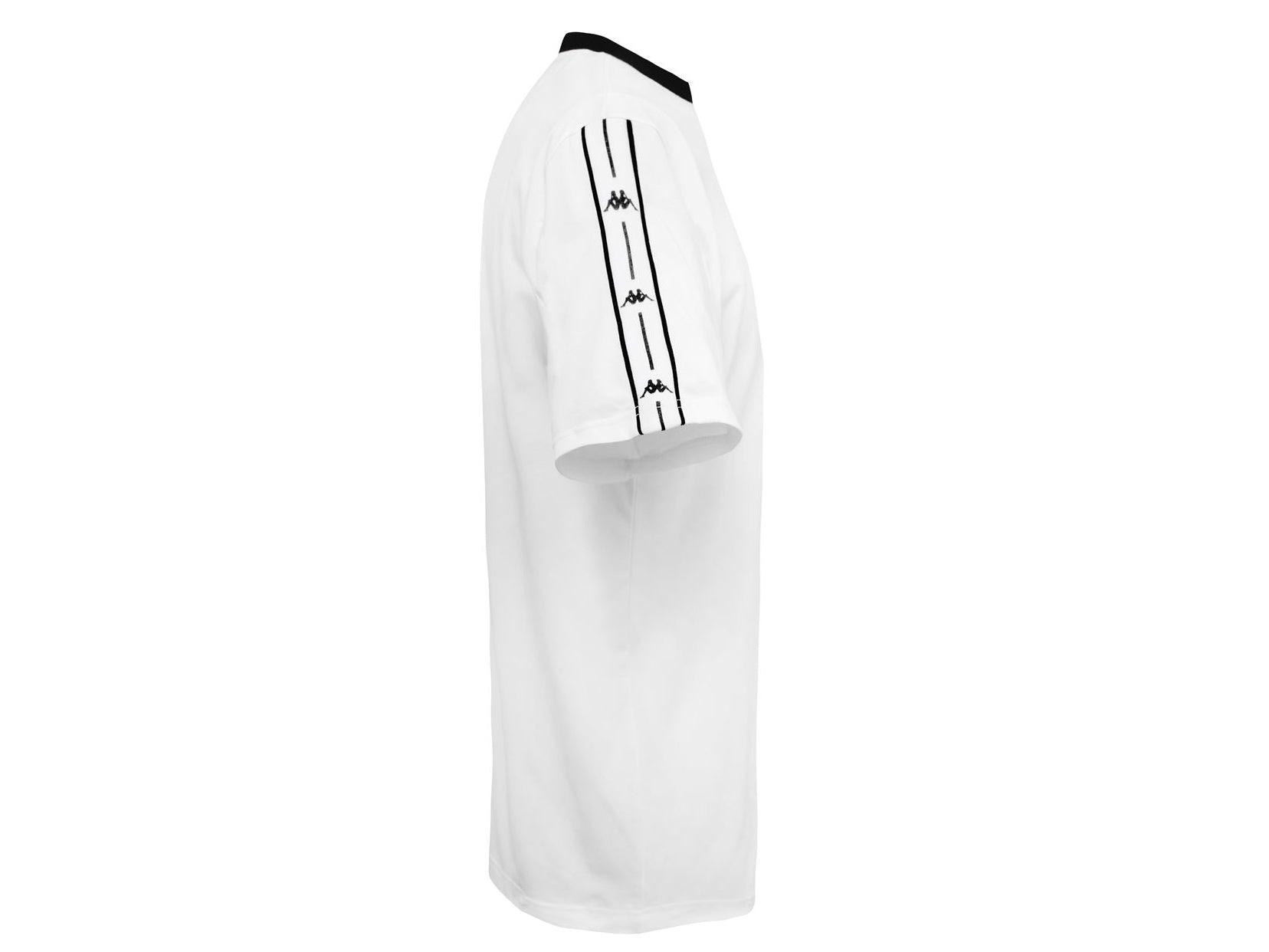 KAPPA Authentic JPN T-Shirt White Black 304ICN0 - Sandrini Calzature e Abbigliamento