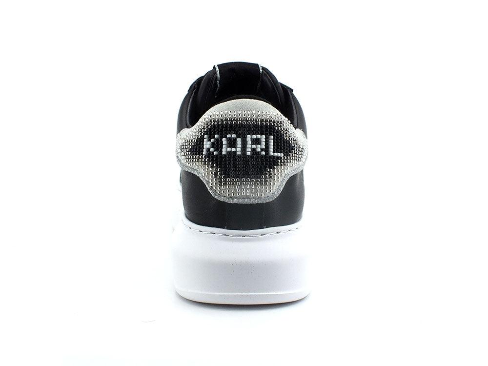 KARL LAGERFELD Ikonic Twin Bead Sneaker Black Silver KL62576A - Sandrini Calzature e Abbigliamento