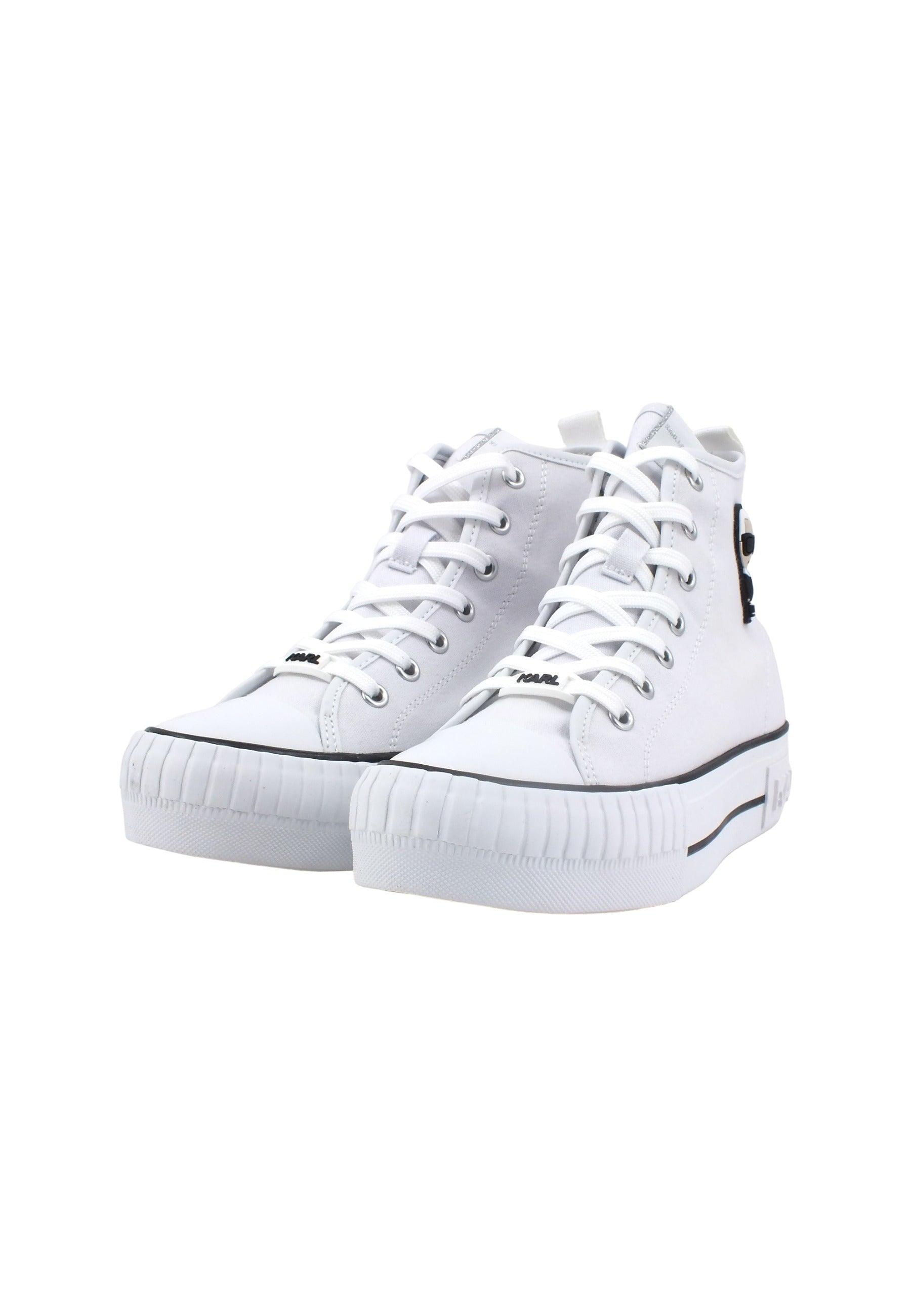 KARL LAGERFELD Kampus Max Hi Sneaker Donna White KL60450 - Sandrini Calzature e Abbigliamento