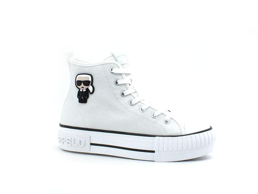 KARL LAGERFELD Kampus Max Ikonic Sneaker Hi Bianco KL60450 - Sandrini Calzature e Abbigliamento