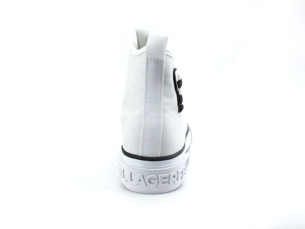 KARL LAGERFELD Kampus Max Ikonic Sneaker Hi Bianco KL60450 - Sandrini Calzature e Abbigliamento
