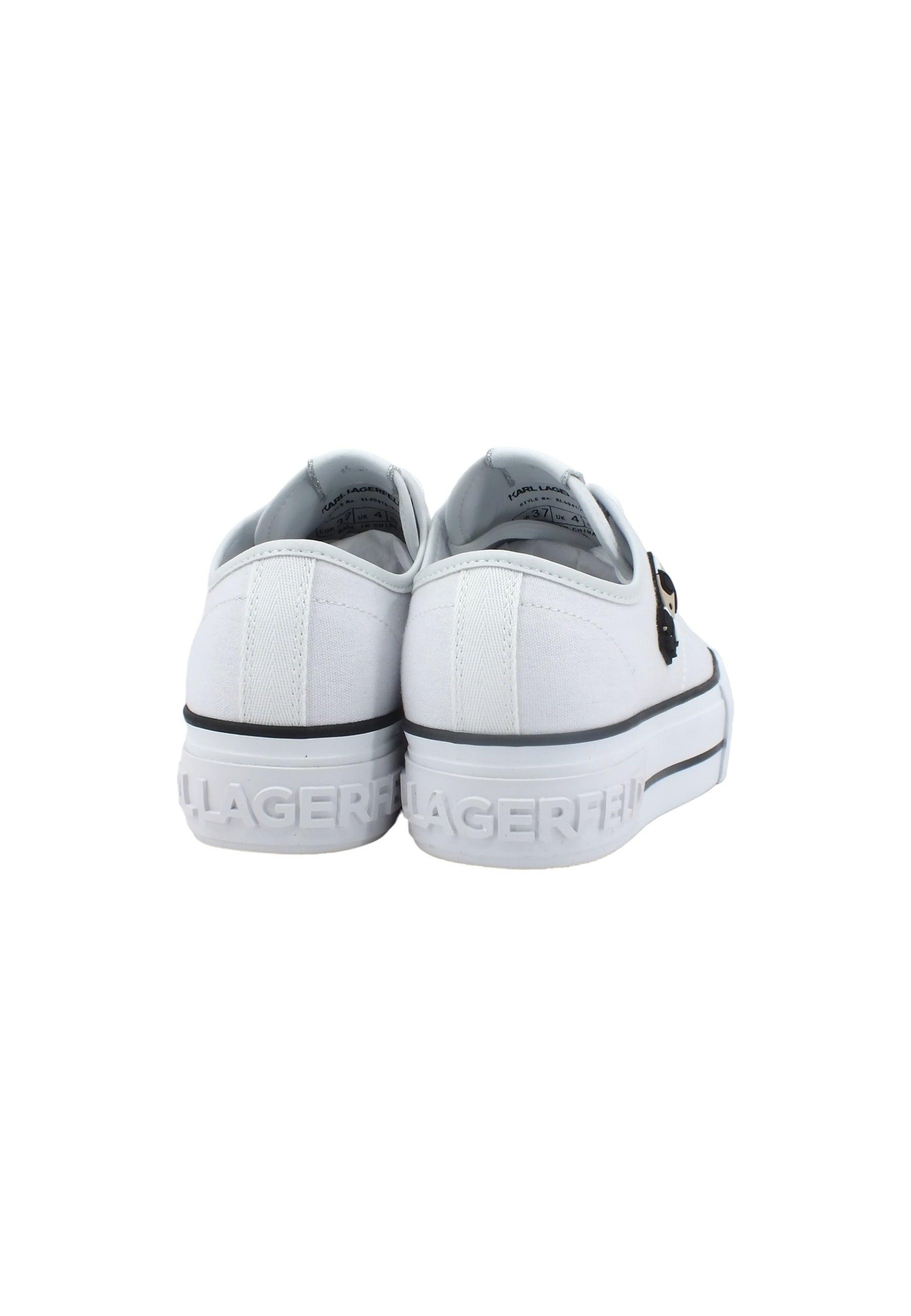 KARL LAGERFELD Kampus Max Sneaker Donna White KL60410 - Sandrini Calzature e Abbigliamento