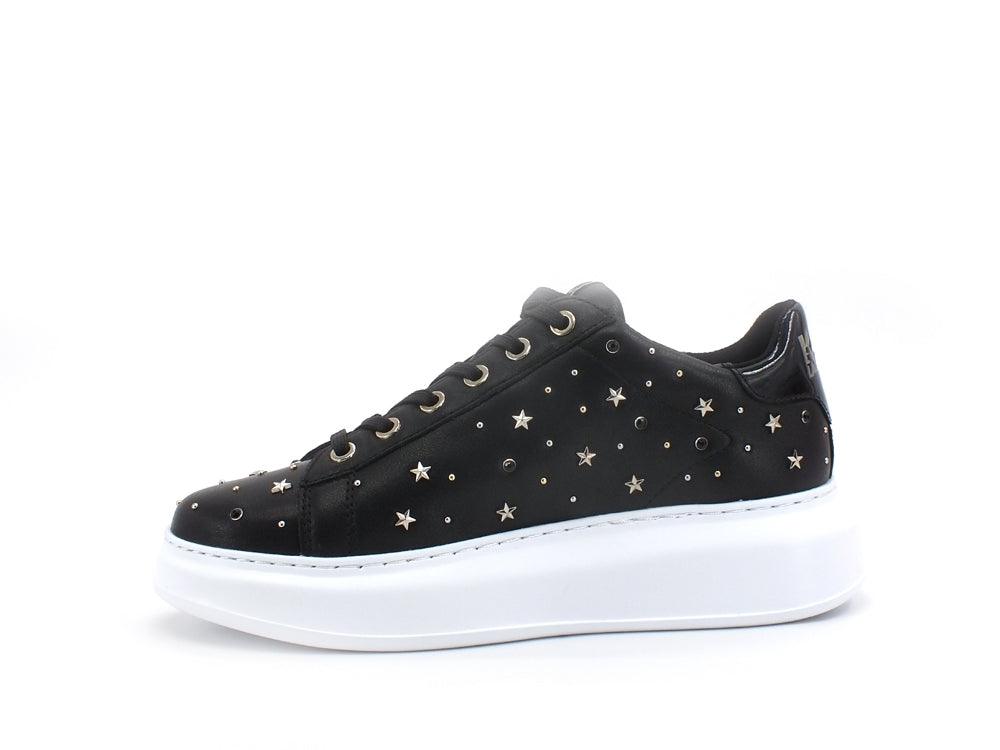 KARL LAGERFELD Kapri Charm Sneaker Borchie Star Black Gold KL62579 - Sandrini Calzature e Abbigliamento